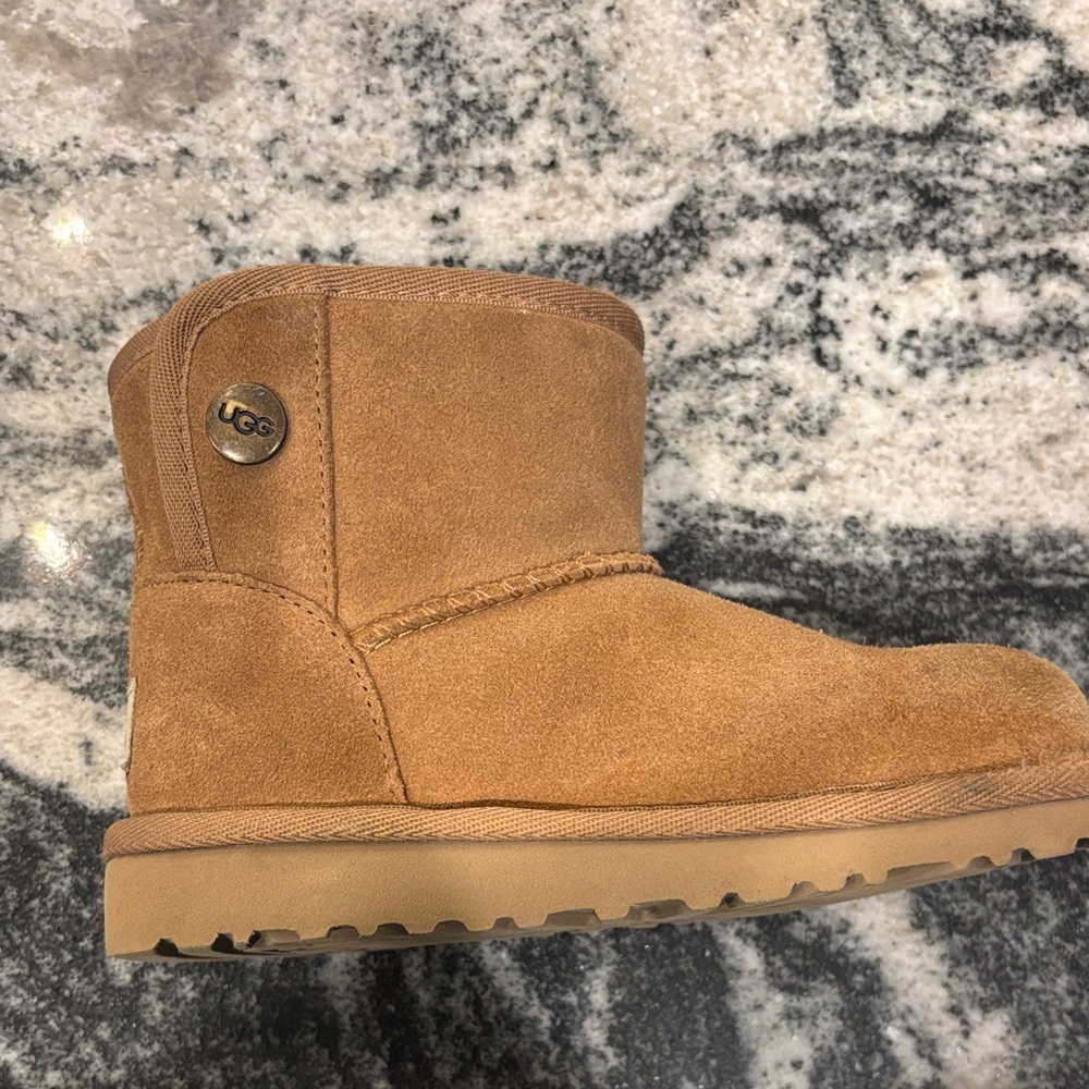 UGG Kids Tan Suede Boots